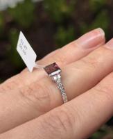 14k gold ring IGI certified natural garnet Гранат кольцо 585 золото