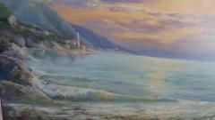 Bild "Abend am Meer"